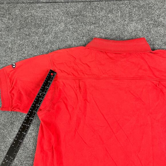 Pro Player Nebraska Cornhuskers Polo Shirt Mens Large Red Cotton Casual - Picture 8 of 9